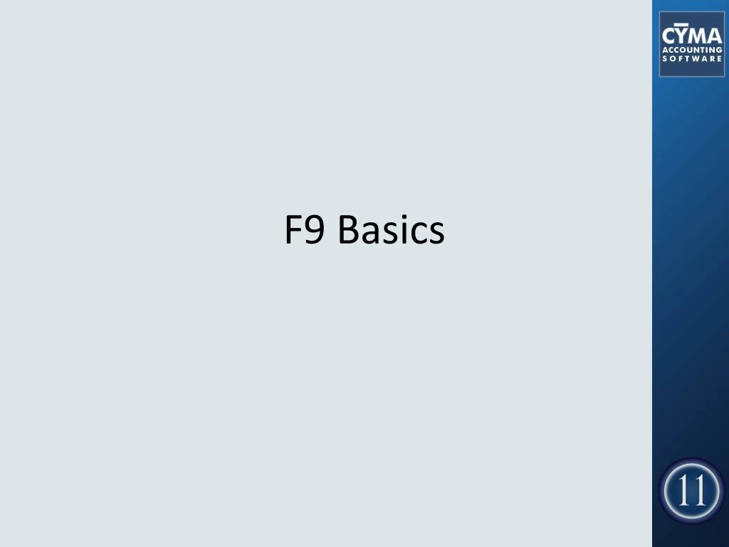 f9 basics