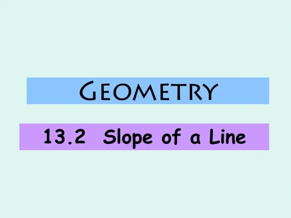 Geometry