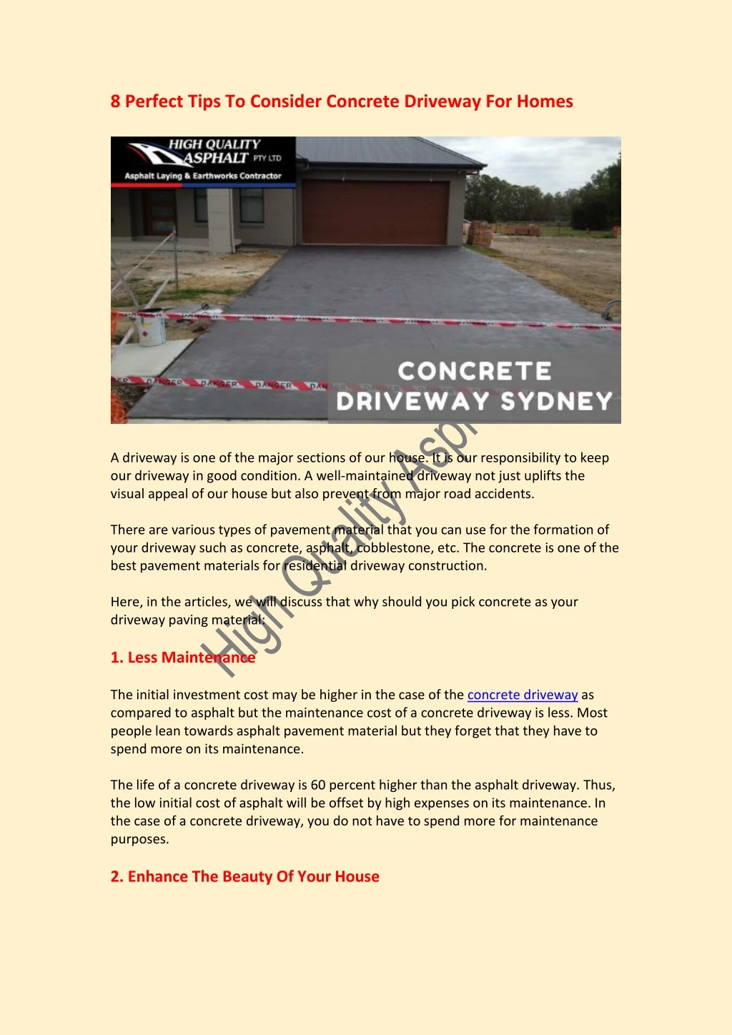 8 perfect tips to consider concrete driveway