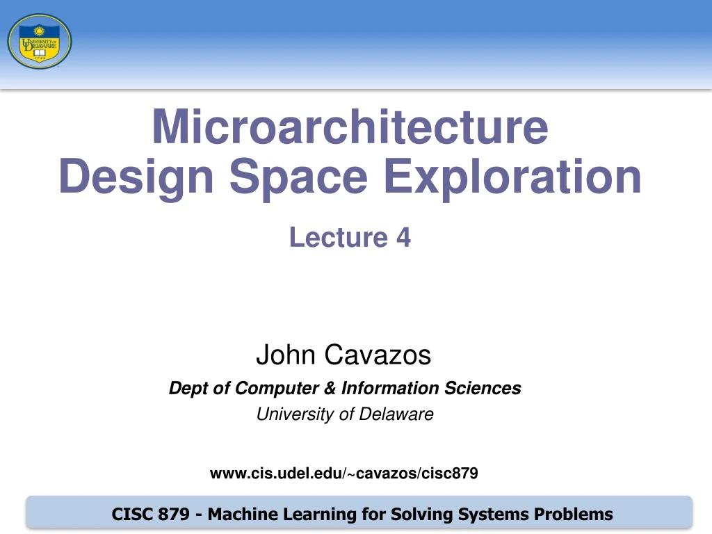 microarchitecture design space exploration