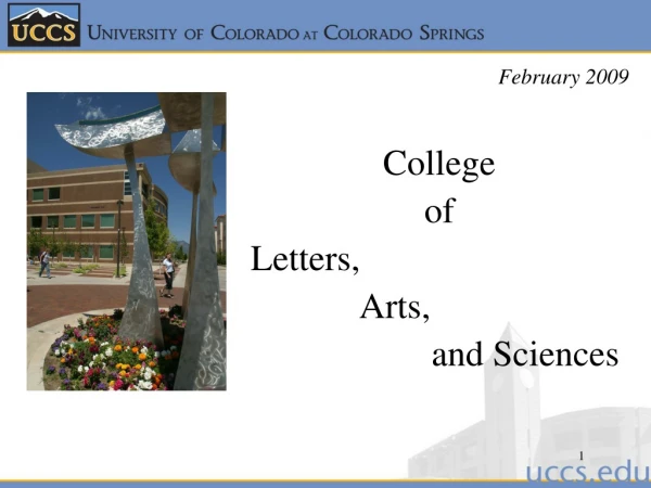 College  of  Letters,              Arts,                      and Sciences