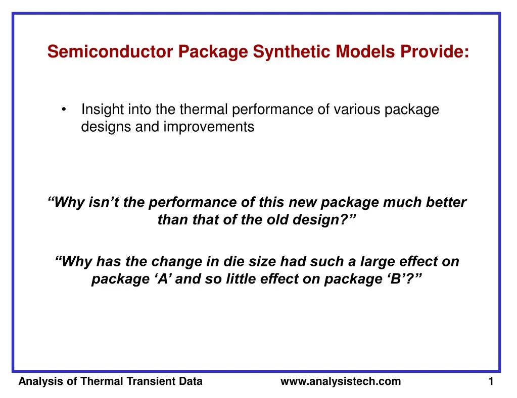 semiconductor package synthetic models provide
