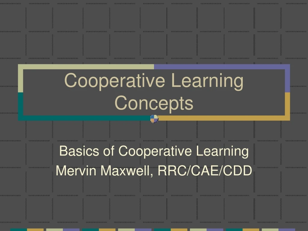 cooperative learning concepts