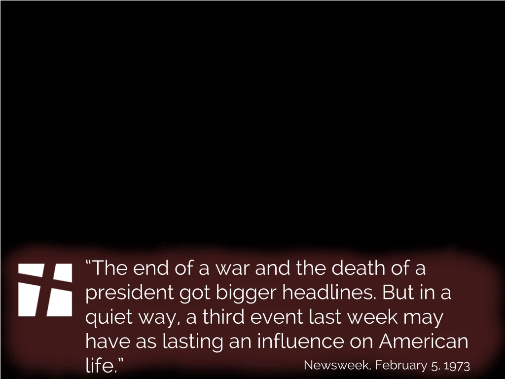 the end of a war and the death of a president