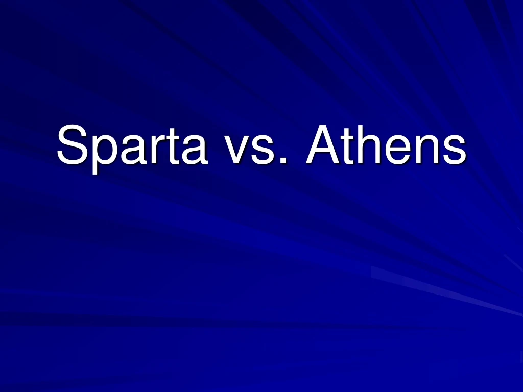 sparta vs athens