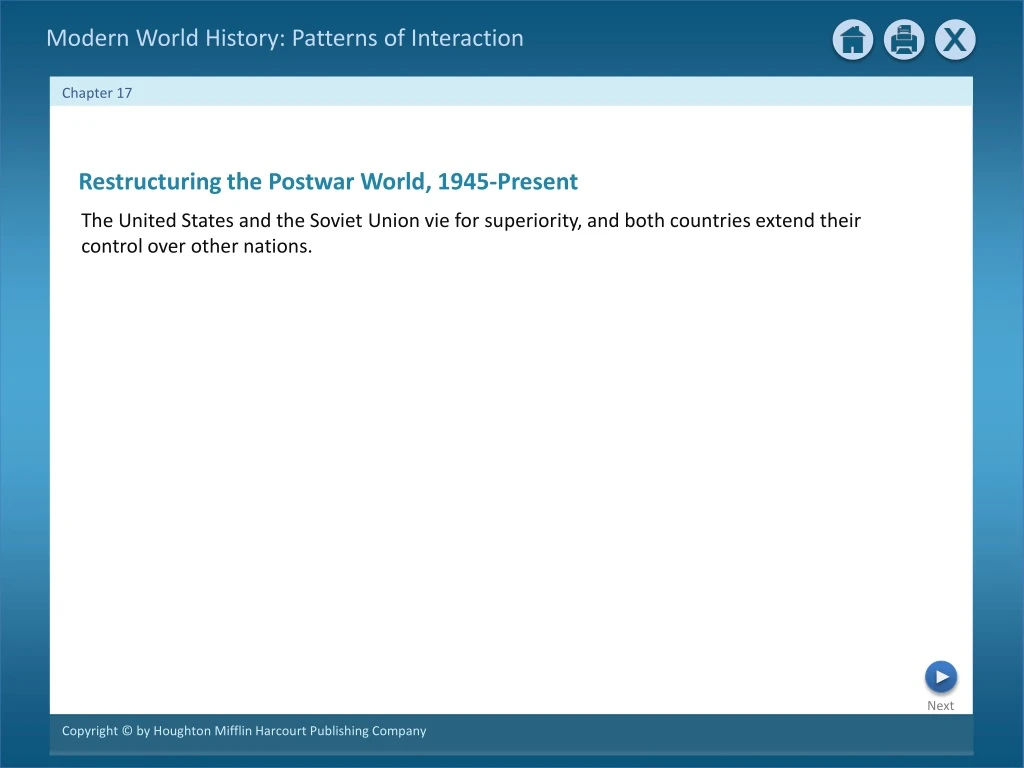 restructuring the postwar world 1945 present