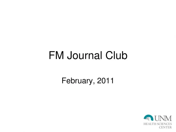 FM Journal Club