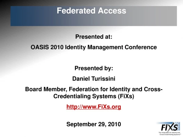 Federated Access