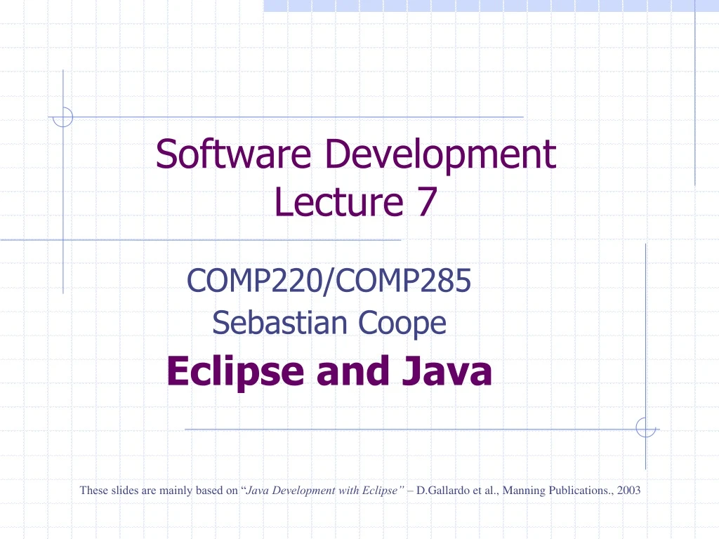 software development lecture 7