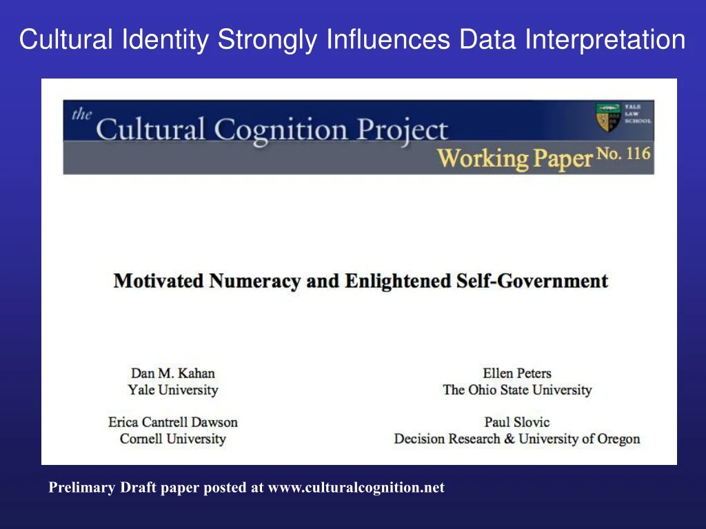 cultural identity strongly influences data