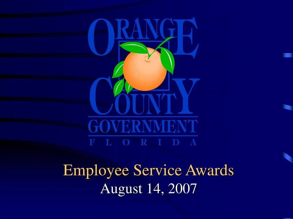 employee service awards august 14 2007