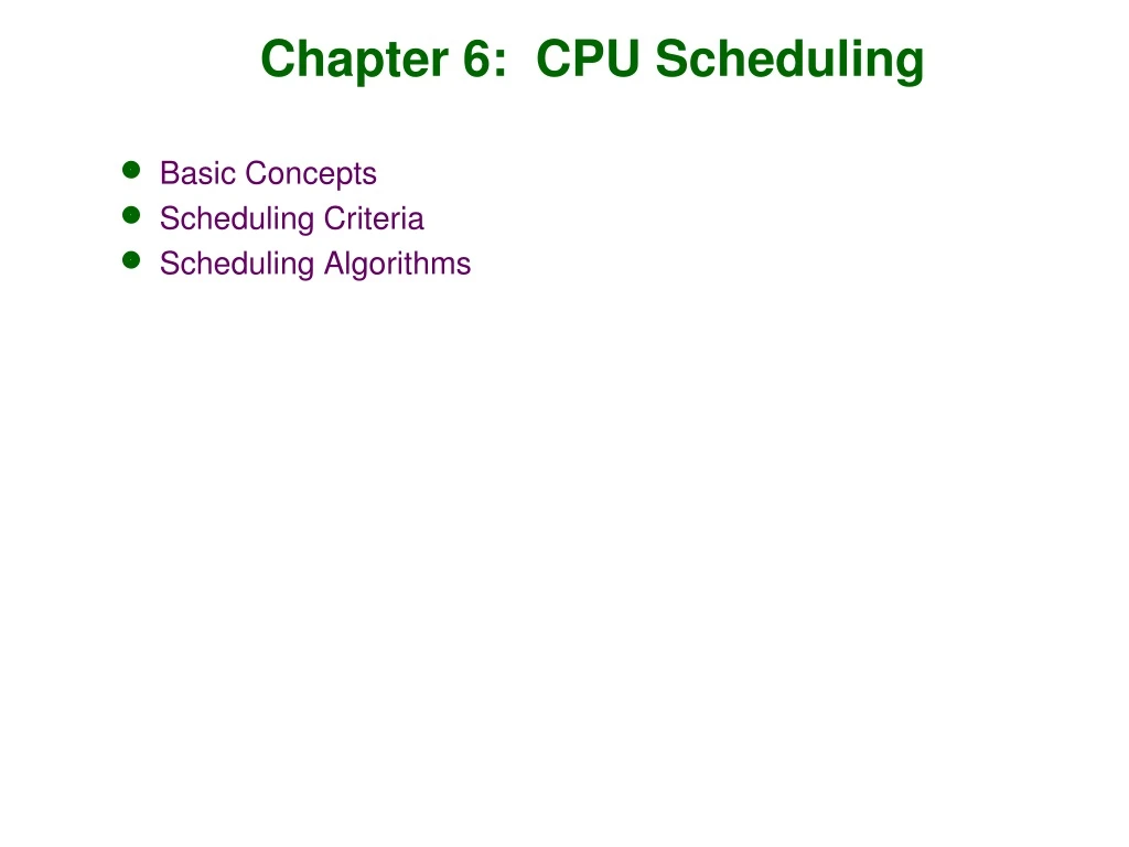 chapter 6 cpu scheduling