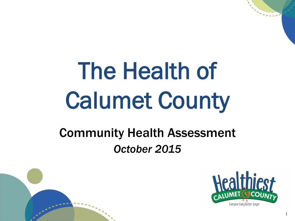 the health of calumet county