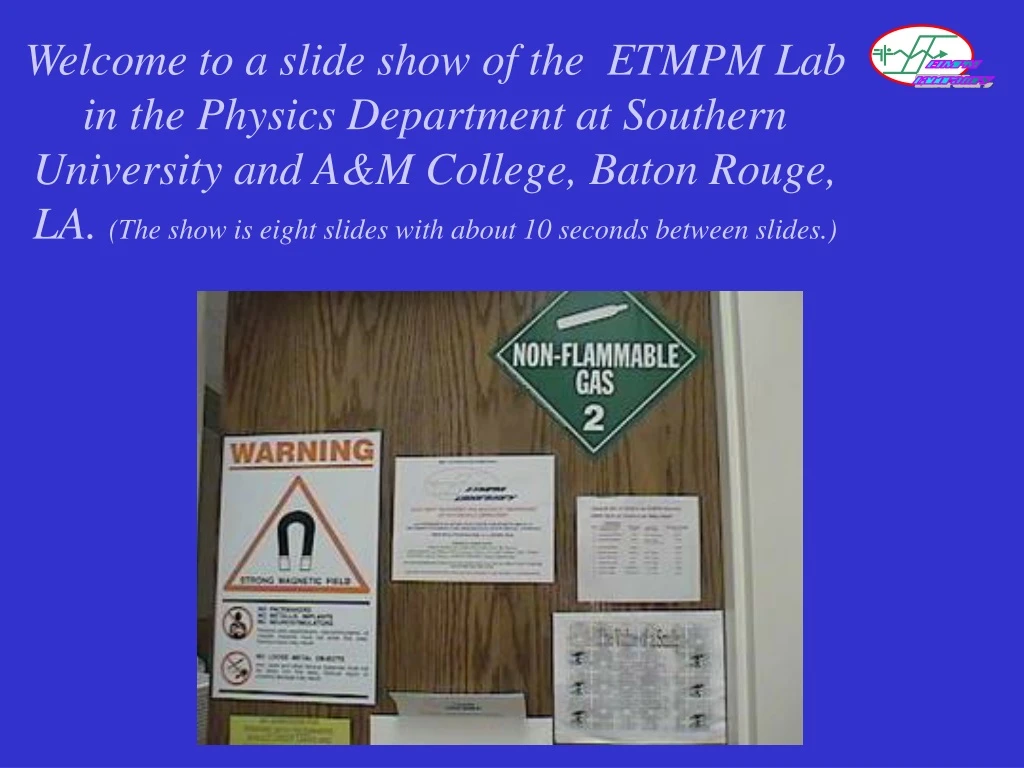 etmpm laboratory