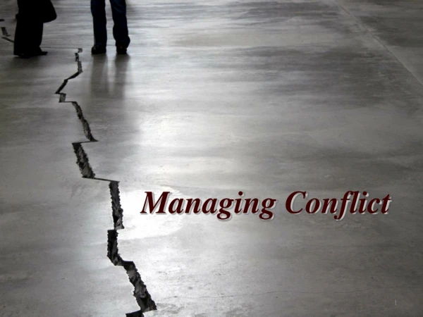 Managing Conflict