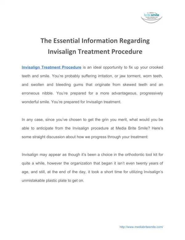 the essential information regarding