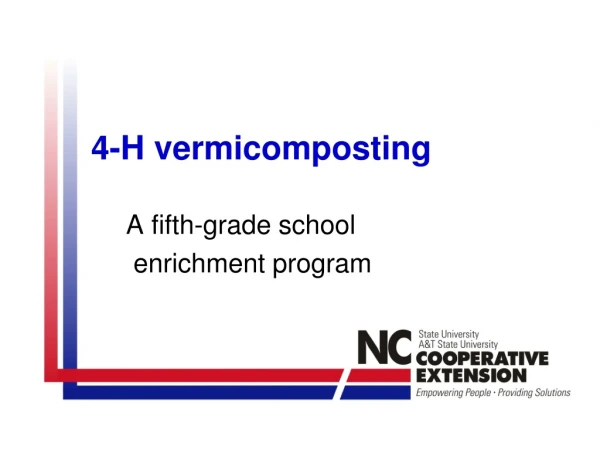 4-H vermicomposting