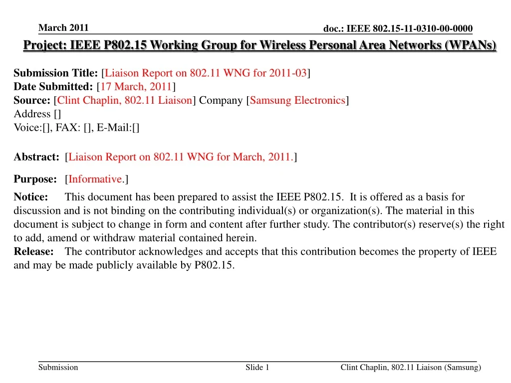 project ieee p802 15 working group for wireless