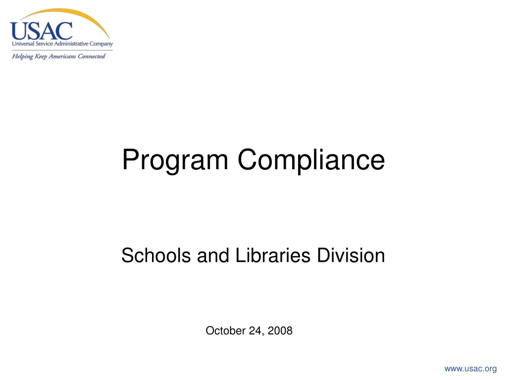 program compliance