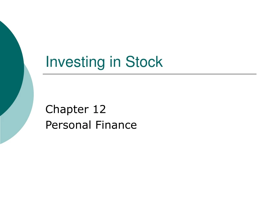 investing in stock