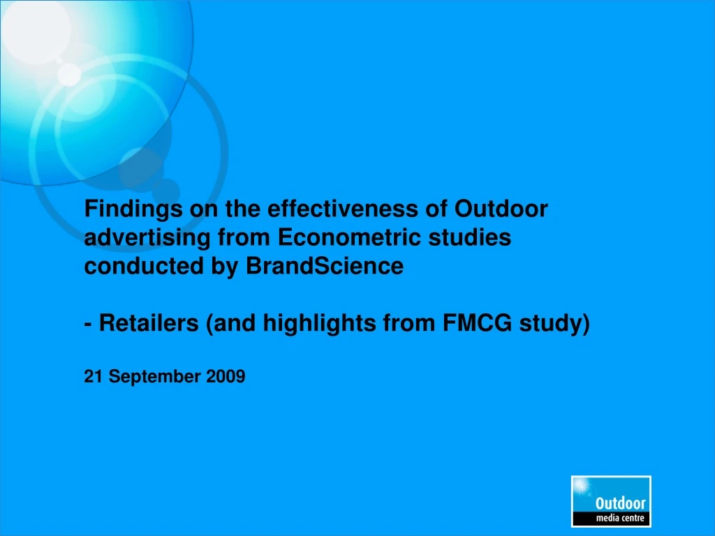 findings on the effectiveness of outdoor