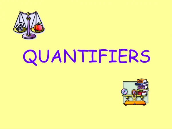 QUANTIFIERS