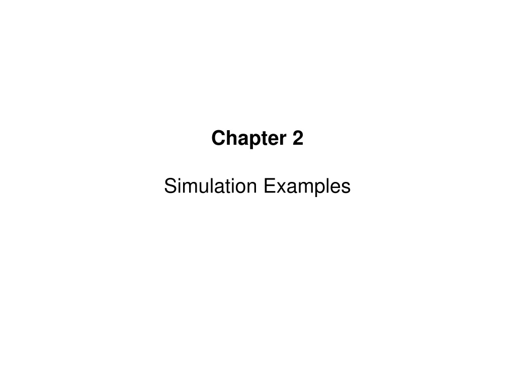 chapter 2 simulation examples