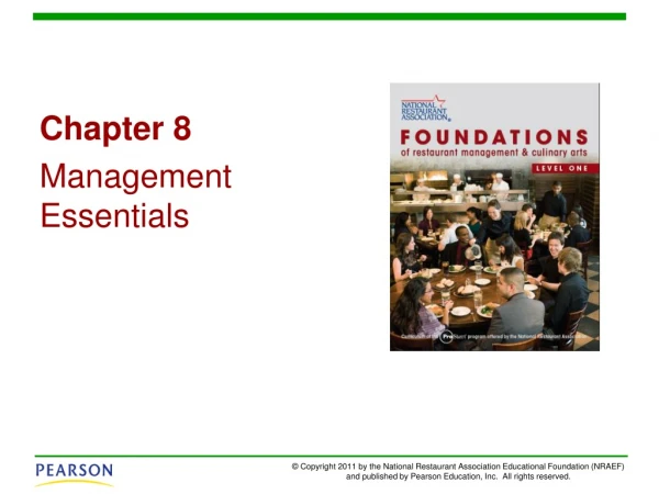 Chapter 8 Management Essentials