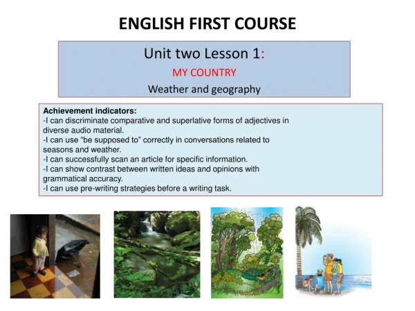 ENGLISH FIRST COURSE