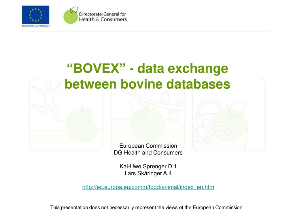 bovex data exchange between bovine databases