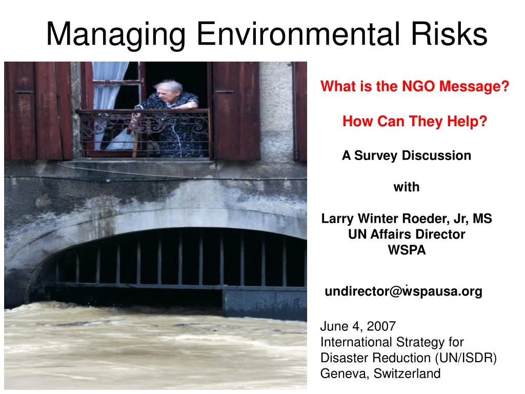 managing environmental risks