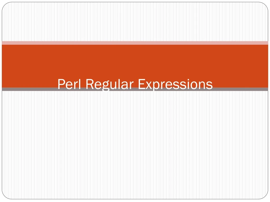 perl regular expressions