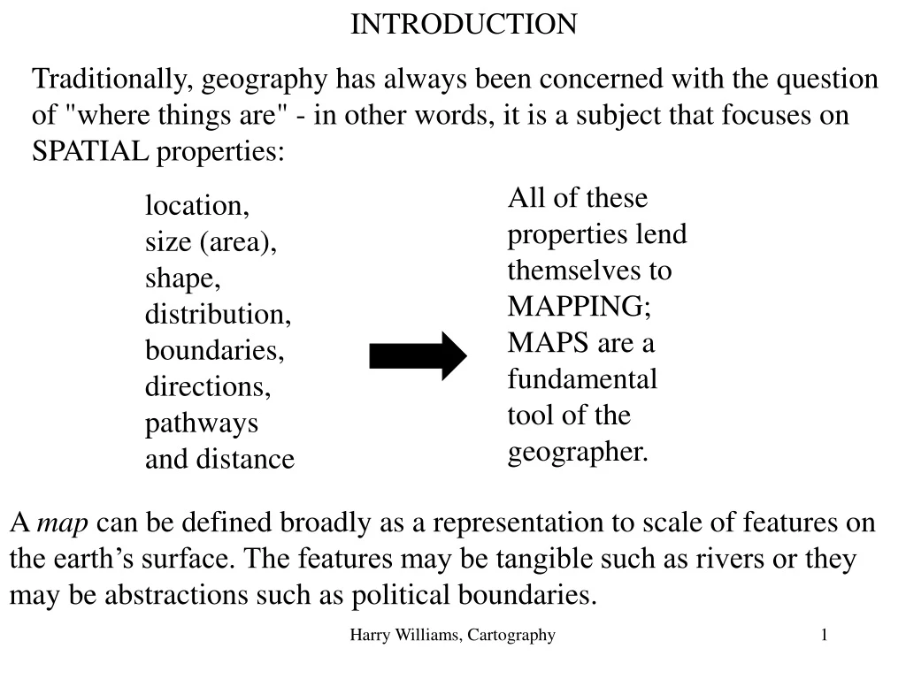 introduction traditionally geography has always