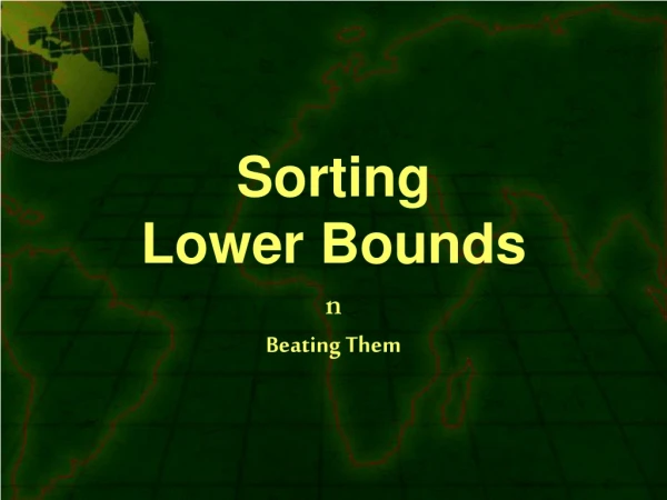 Sorting Lower Bounds