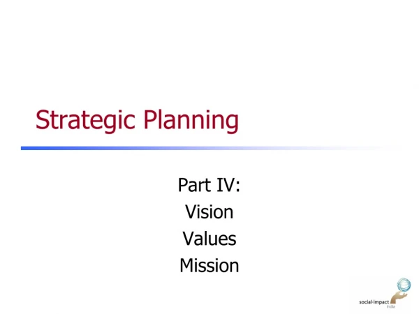 Strategic Planning