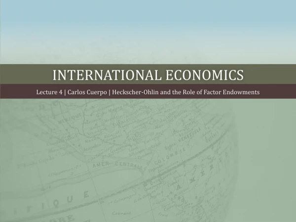 International  Economics