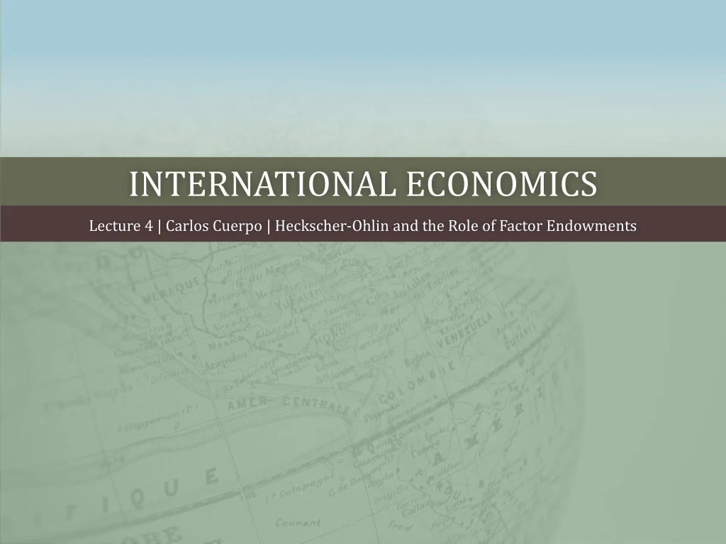 international economics