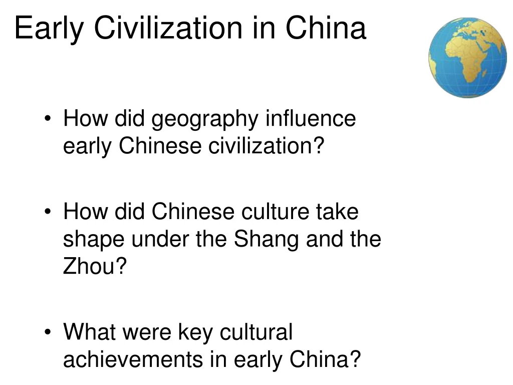 early civilization in china