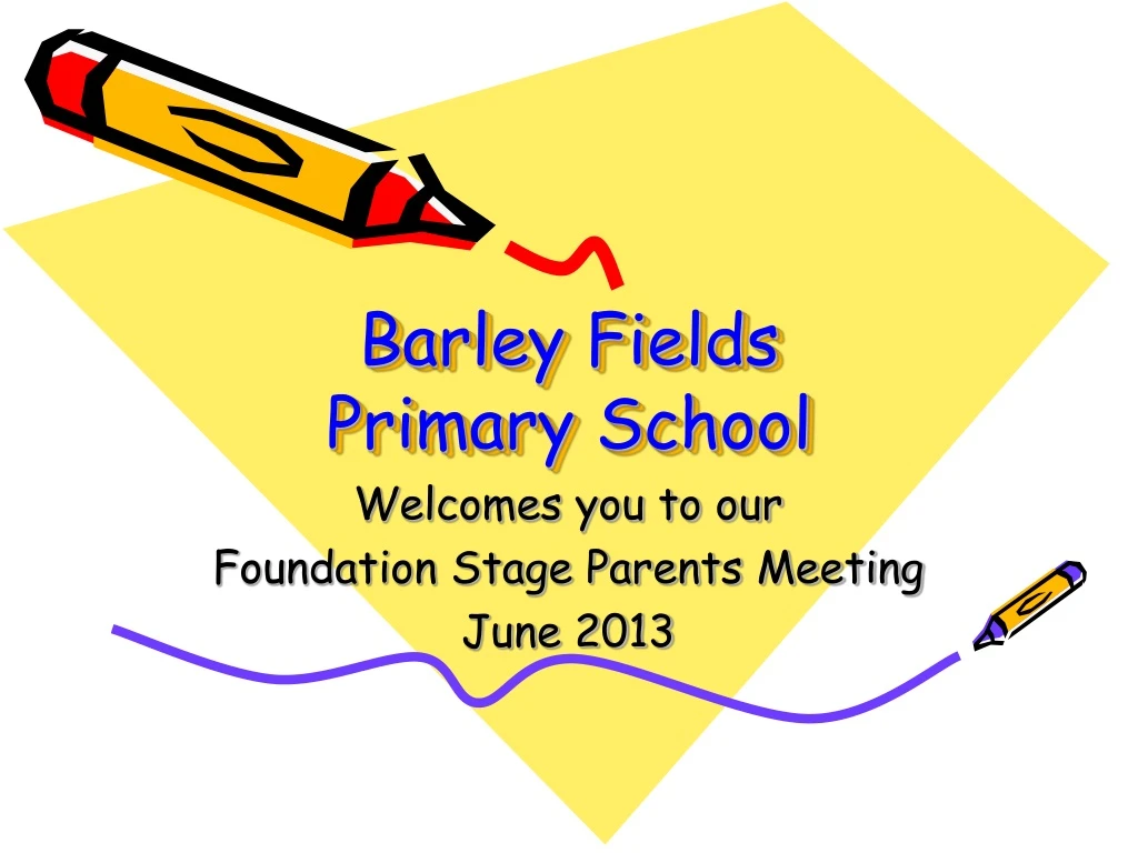 barley fields primary school