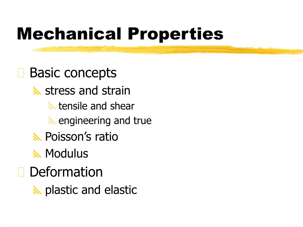 PPT - Mechanical Properties PowerPoint Presentation, free download - ID ...