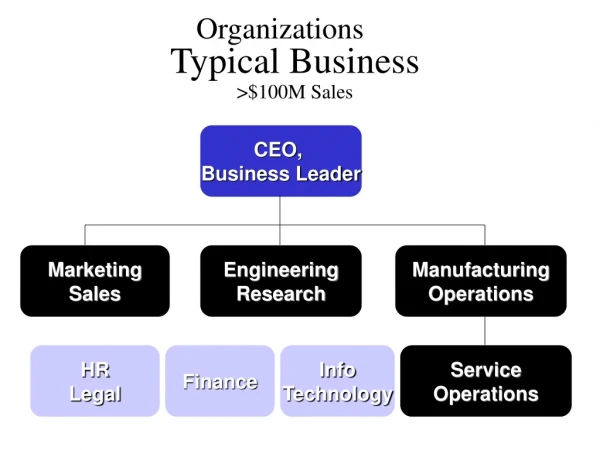 Typical Business  &gt;$100M Sales