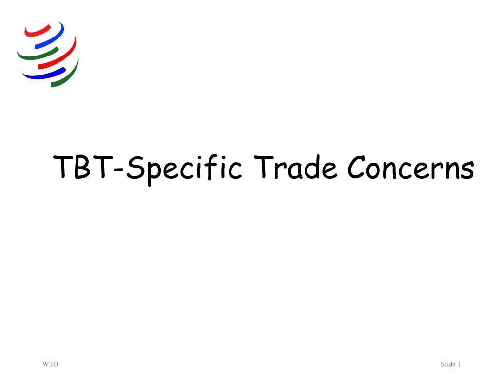 tbt specific trade concerns