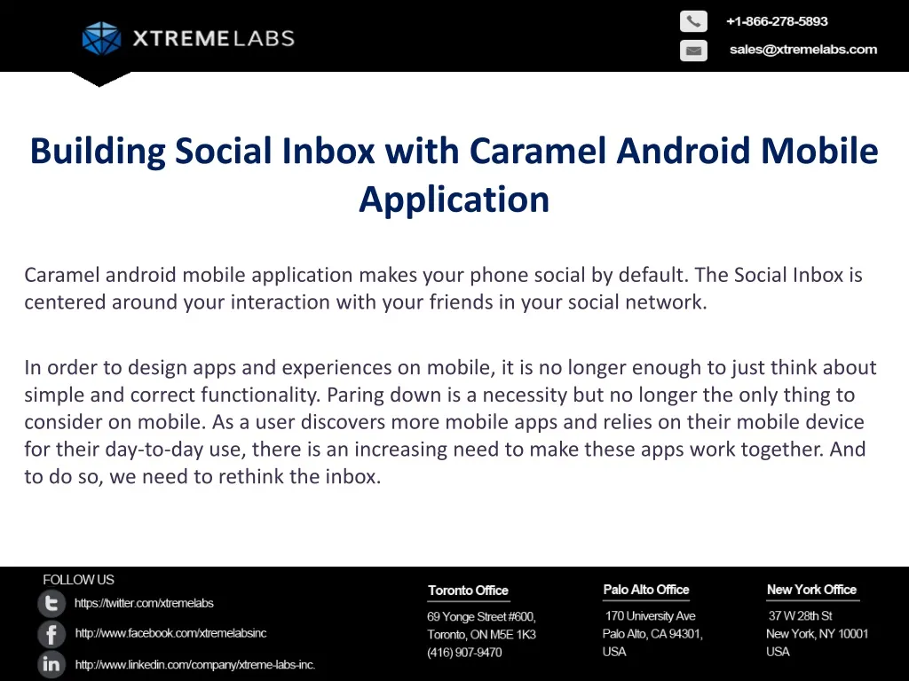 building social inbox with caramel android mobile
