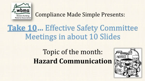 Compliance Made Simple Presents: