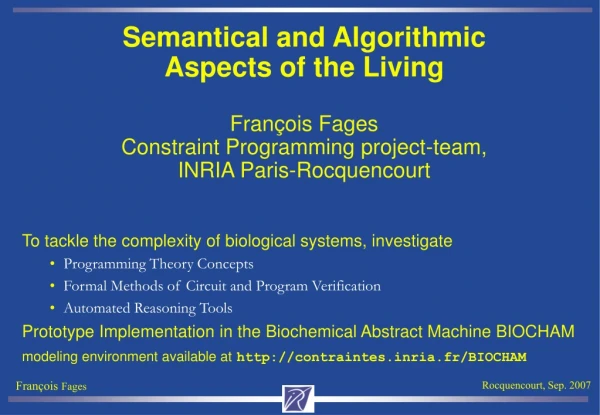 To tackle the complexity of biological systems, investigate Programming Theory Concepts