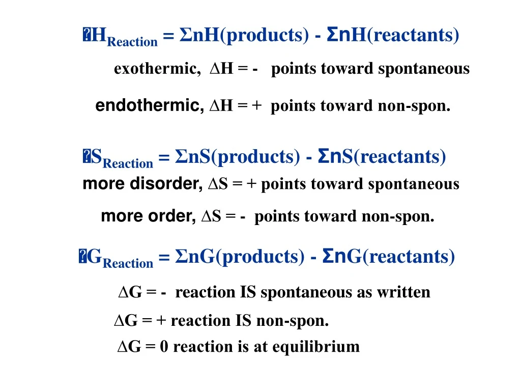 h reaction n h products n h reactants