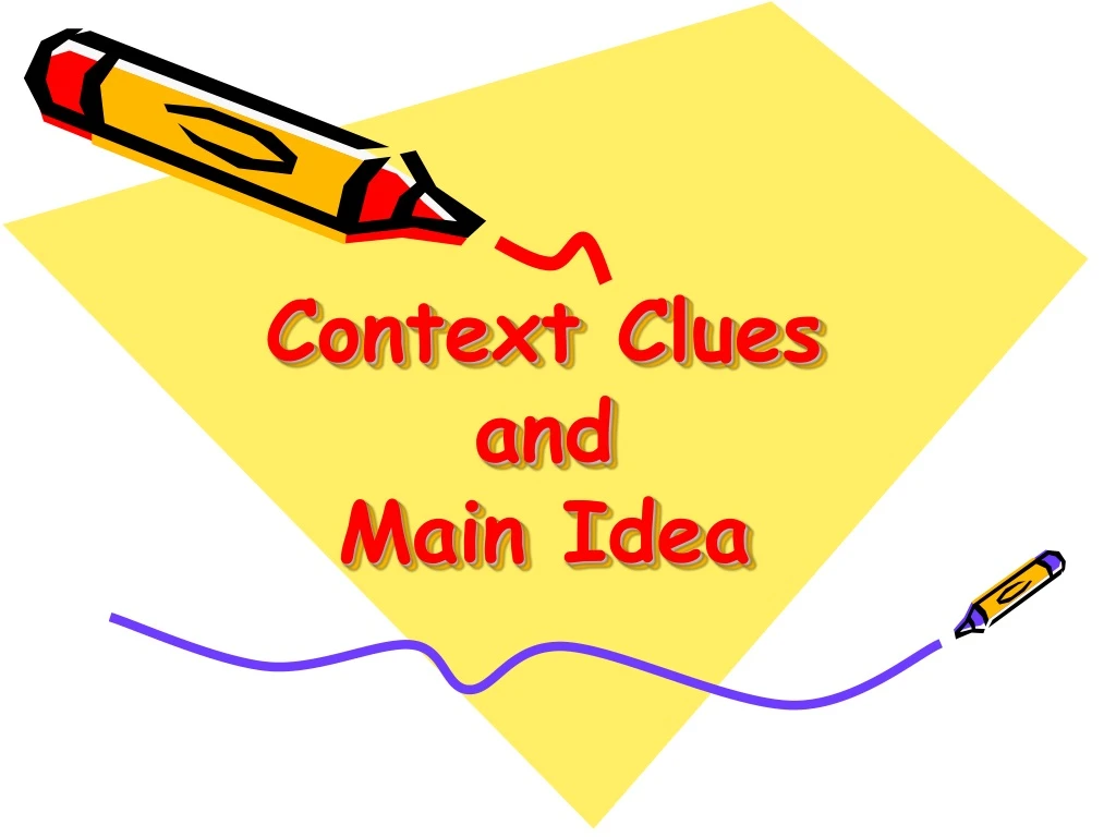 context clues and main idea