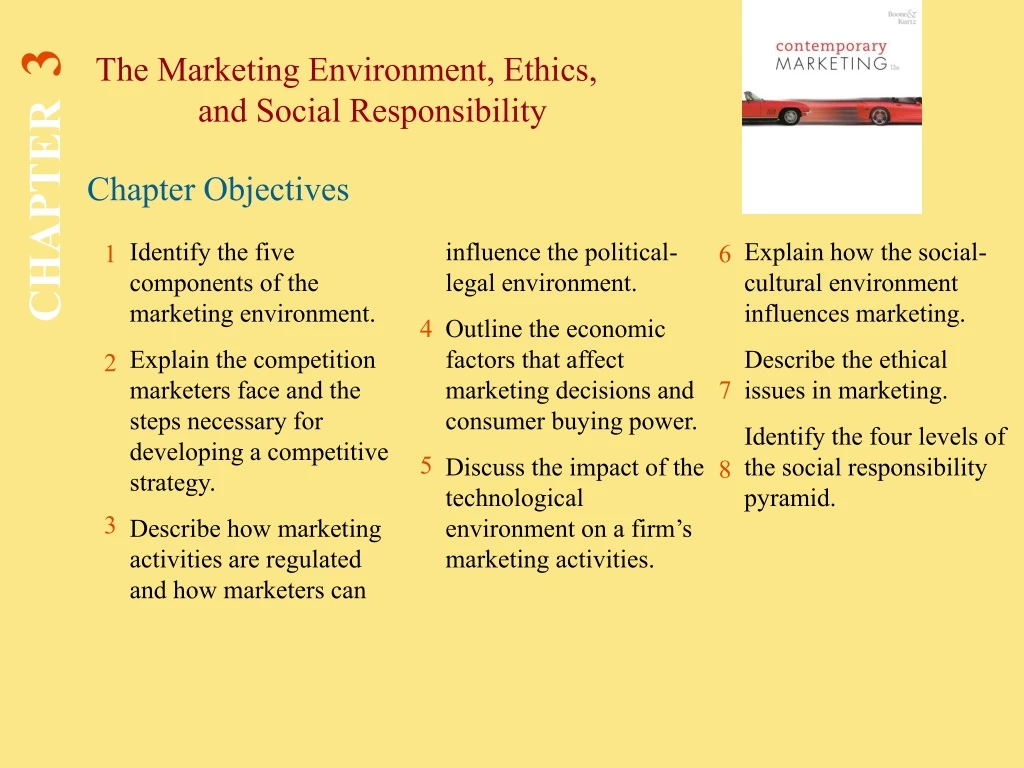 the marketing environment ethics and social