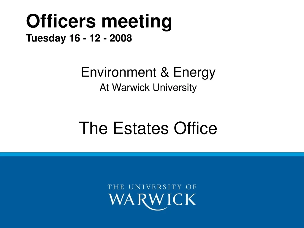 officers meeting tuesday 16 12 2008