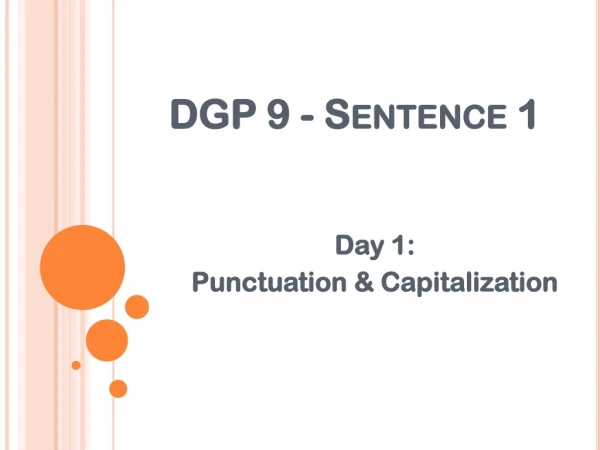 DGP 9 - Sentence 1